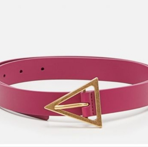 NWT Authentic Bottega Veneta Triangle Purple Pink Belt - Picture 2 of 6